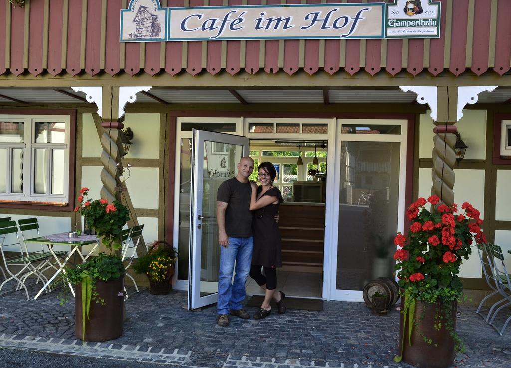 Café im Hof Streufdorf Exterior foto